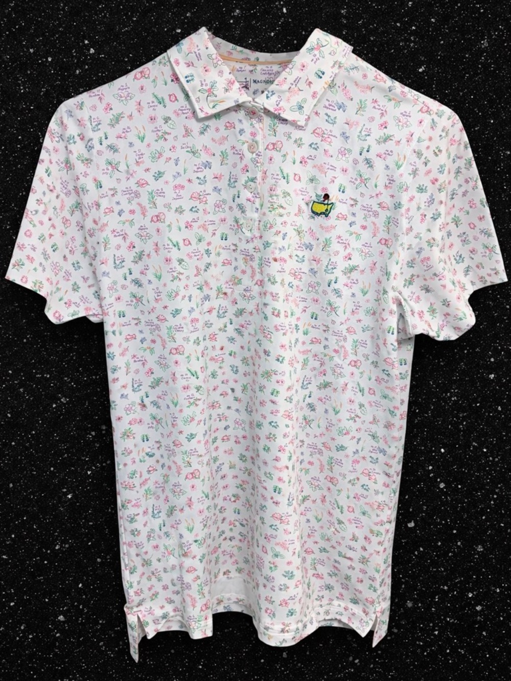 Masters 2026 Magnolia Lane Tech Women's Floral Button-Front Polo